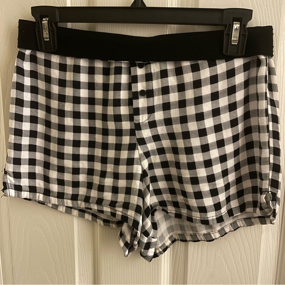 BRANDY MELVILLE GINGHAM SOFT LOUNGE SHORTS JOHN GALT BOXER SHORTS